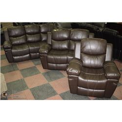NEW NORWICH 3 PCS RECLINING SOFA SET ON CHOICE