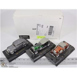 LOT OF NEW SIGNATURE MODEL CARS INCL 1930 PACKARD,