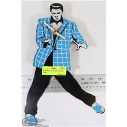 ELVIS WALL CLOCK BLUE SUEDE SHOES