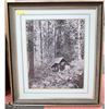 Image 1 : VINTAGE FRAMED FORSETRY PICTURE 29X34