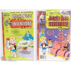 RICHIE RICH #2 &#3 INVENTIONS COMIC BOOKS.