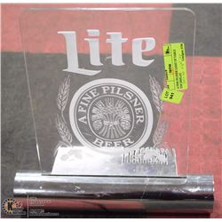 A FINE PILSNER LIGHT UP TABLE TOP DISPLAY
