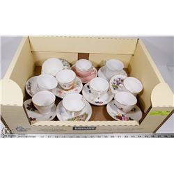 10 ASSORTED MOSTLY MADE IN ENGLAND CUP & SAUCER
