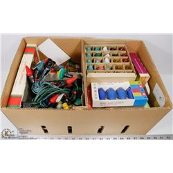 2) BOX OF LARGE & SMALL CHRISTMAS LIGHTS- ORIGINAL