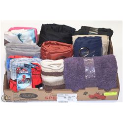 EXTRA LARGE FLAT OF REPACKED HOUSEHOLD LINENS.