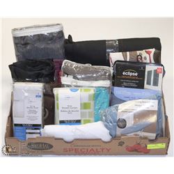 EXTRA LARGE FLAT OF REPACKED HOUSEHOLD LINENS.