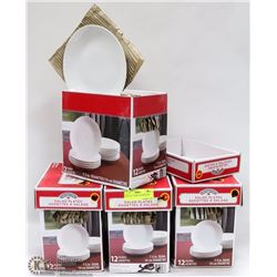 4 SETS OF 12 NEW SALAD PLATES