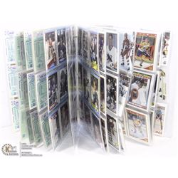 BINDER WITH 150+ VINTAGE HOCKEY CARDS