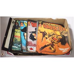 FLAT OF ASSORTED VINTAGE COMIC BOOKS