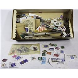 STAMP COLLECTION WITH STAMP BOOK