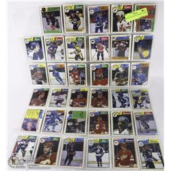 SHEET OF VINTAGE  HOCKEY CARDS