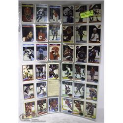 SHEET OF VINTAGE  HOCKEY CARDS