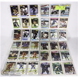 SHEET OF VINTAGE  HOCKEY CARDS
