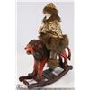 Image 2 : UNIQUE WOOD ROCKING LION & RIDER.