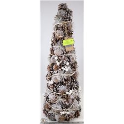 2 FOOT BRAND NEW DECORATIVE PINE CONE CHRISTMAS