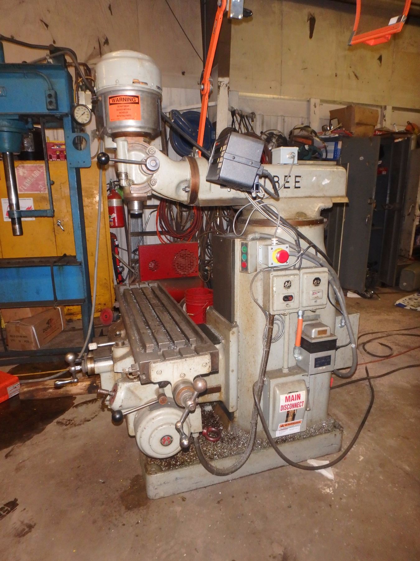 Tree Dro Tree 2UV Vertical Milling Machine w/ DRO - BTM Industrial