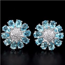 Natural Swiss Topaz Earrings