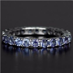 NATURAL AAA BLUE TANZANITE Eternity Band