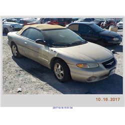 1999 - CHRYSLER SEBRING//BONDED TITLE