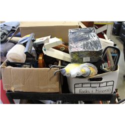 TWO BOXES OF AUTO ACCESSORIES FLARES ETC