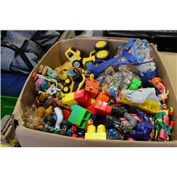 LARGE BOX OF KIDS TOYS