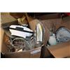 Image 1 : TWO BOXES OF ESTATE DISHES AND GLASSWARE AND TRIMMER
