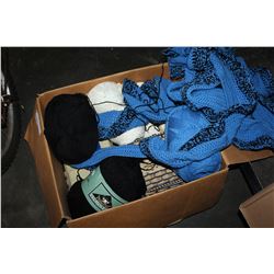 BOX OF WOOL AND YARN