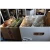 Image 1 : LOT OF DECORATIVE GLASS WARE AND CUPS AND VASES