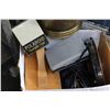 Image 2 : POLAROID CAMERA CUTLERY CANTEEN WITH ANTIQUE CUTLERY AND SHOE POLISHING STAND AND BRASS PAIL