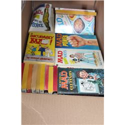 BOX OF MAD COMIC BOOKS
