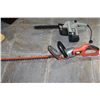Image 1 : MASTERCRAFT ELECTRIC HEDGE TRIMMER AND BLACK AND DECKER ELECTRIC CHAINSAW