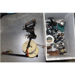 TOTE OF FISHING REELS AND DOWNRIGGER