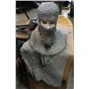 Image 1 : CHAINMAIL HELMET AND PARTIAL SHIRT, MANNEQUIN HEAD NOT INCLUDED