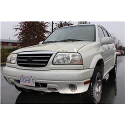 2002 SUZUKI GRAND VITARA, 4-DOOR, 4X4, STANDARD, 193,XXX KM 2 KEYS, AND REGISTRATION