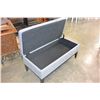 Image 2 : GREY FABRIC STORAGE BENCH