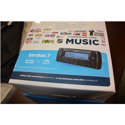 NEW OVERSTOCK SERIUS STRATUS 7 SATELLITE RADIO AND CAR SET AND PREMIUM SOUND SYSTEM
