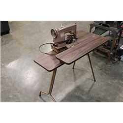 SEWING MACHINE AND TABLE