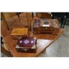 Image 1 : THREE EASTERN WOOD JEWELLRY BOXES