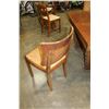 Image 3 : VINTAGE ART DECO DRAW LEAF TABLE AND 4 RUSH SEAT CHAIRS