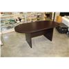Image 1 : OVAL ESPRESSO FINISH TABLE