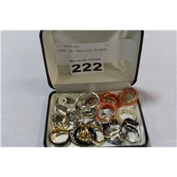 CASE OF VARIOUS RINGS