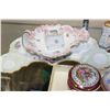 Image 2 : LOT OF LIMOGE MINATURES AND HAND PAINTED INKWELL PLATES ETC