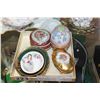 Image 3 : LOT OF LIMOGE MINATURES AND HAND PAINTED INKWELL PLATES ETC