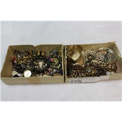 TWO BOXES OF ESTATE JEWELLRY