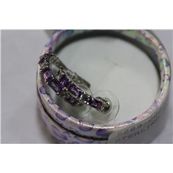 STERLING AMETHYST EARRINGS