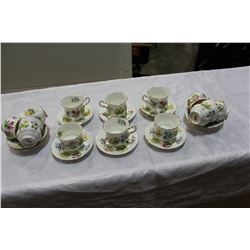 SET OF 12 PARAGON ENGLISH FLOWERS CUPS AND SAUCERS