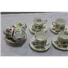 Image 2 : SET OF 12 PARAGON ENGLISH FLOWERS CUPS AND SAUCERS