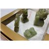 Image 2 : LOT OF FIVE GREEN JADE FIGURES