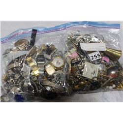 BAG OF WATCHES AND BAG OF JEWELLRY