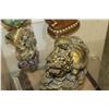 Image 3 : TWO EASTERN FIGURES AND STONE URN AND CARVING